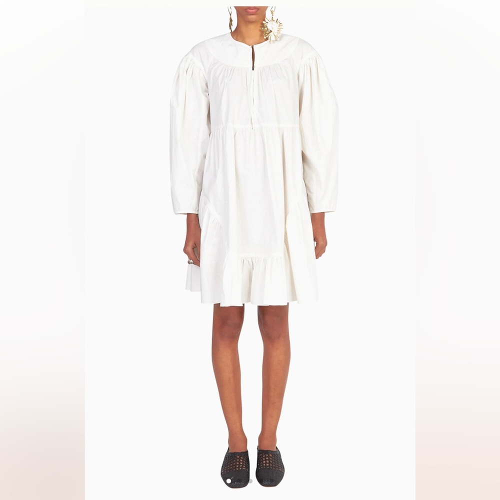 ULLA JOHNSON Leiko Dress in Color Bone